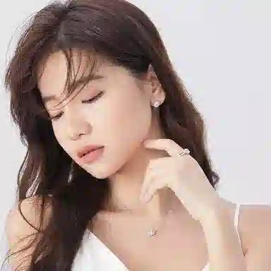 FANCI Star Dot Series Round Gemstone Earrings