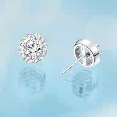 FANCI Star Dot Series Round Gemstone Earrings