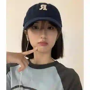 【字母R标刺绣 通勤百搭】 攸委 大头围显脸小宽 檐遮阳防晒帽子春夏四季韩系软顶 优质棉 鸭舌帽 男女同款情侣款