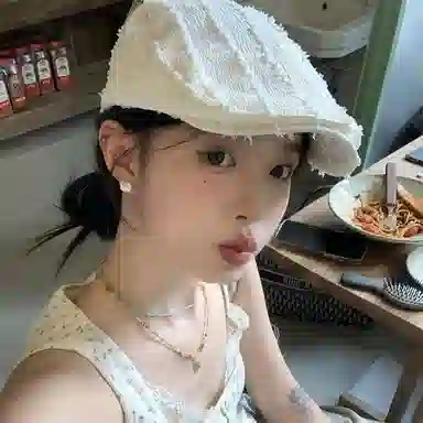 浪莎 复古文艺风小众毛边前进帽 棉 贝雷帽 女款