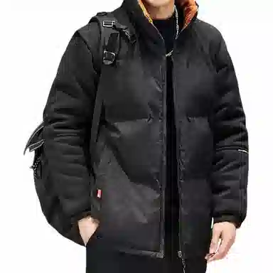 两面穿轻盈不臃肿加绒加厚防寒防水舒适吸汗保暖滑雪徒步宽松立领棉服 男款