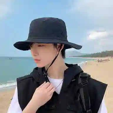 浪莎 夏季防水速干户外大檐遮阳登山钓鱼拍照出片 锦纶 渔夫帽 男女同款情侣款