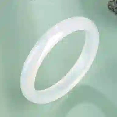 【典雅华贵】 帝苏行 白月光 新中式国潮 吉祥如意平安顺遂 简约小众设计 玉髓 手镯 女款