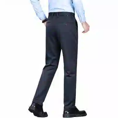 洛兹 通勤简约百搭纯色休闲裤 男款