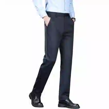 洛兹 通勤简约百搭纯色休闲裤 男款