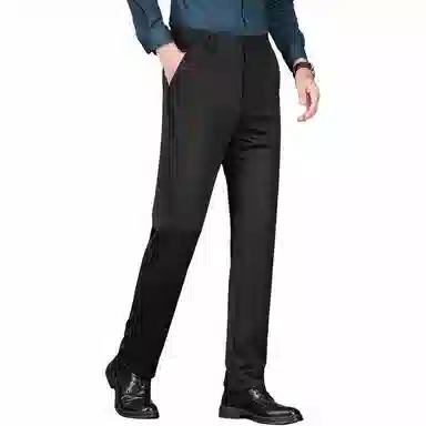 洛兹 通勤简约百搭纯色休闲裤 男款