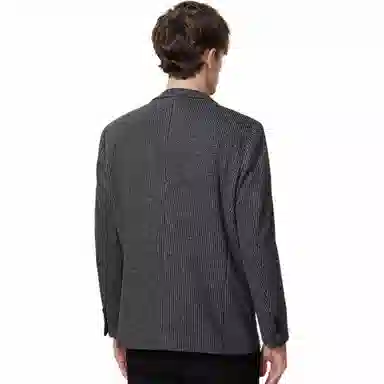 红豆 纯色商务休闲长袖西装 男款 气质灰