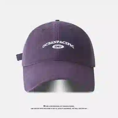 杨同学 韩版帽子 大头围显脸  韩系百搭 软顶刺绣字母 聚酯纤维 鸭舌帽 男女同款情侣款