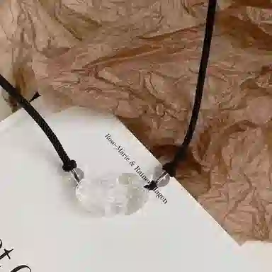 【净化】 金师傅 貔貅 招财纳福吞金兽时来运转新中式国潮复古气质简约百搭 小众设计高级#好运天然 白水晶 项链 男女同款情侣款