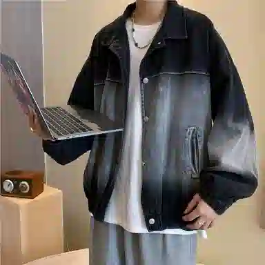 MIIRACER Denim Jacket Black