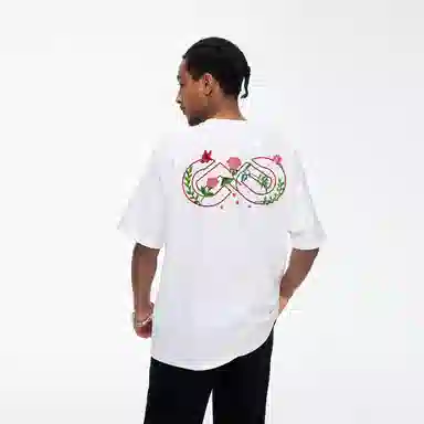 BOS BEAR Floral Embroidered T-Shirt