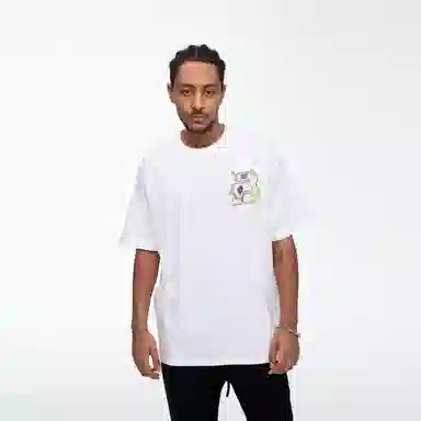 BOS BEAR Floral Embroidered T-Shirt