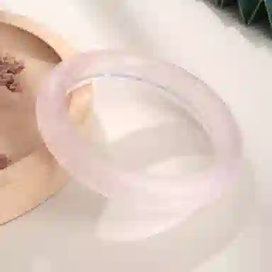 【透亮粉晶】 老凤祥 樱花淡粉 温柔晶石 桃花转运早日脱单 新中式精致古风透亮樱花粉 百搭高级感轻奢#好运天然 粉水晶 手镯 女款