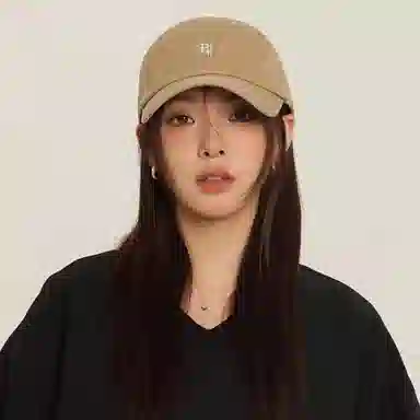 【RH刺绣潮流字母 显脸小】 攸委 街头潮牌简约百搭韩版遮阳软顶大头围大帽宽檐 棉 鸭舌帽 男女同款情侣款