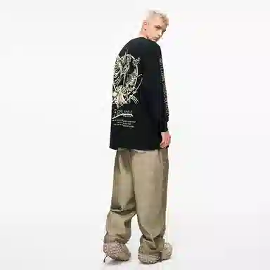 Kimura Sansha Black Crewneck Tee