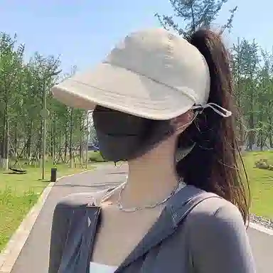 杨同学 户外 大帽檐  防紫外线 遮阳 可折叠 太阳 再生素纤维 防晒帽 女款