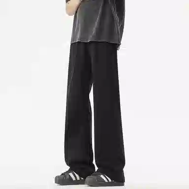 绘承 美式潮流舒适高街基础款宽松百搭直筒工装多口袋垂感休闲裤 男女同款