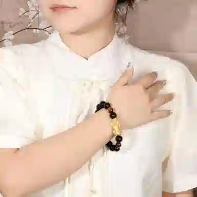 【财源滚滚诸事顺利】 老凤祥 招财貔貅转运珠手饰 新中式国风复古设计 前程似锦未来可期日常百搭#好运 黑曜石 玉石手串 男女同款情侣款