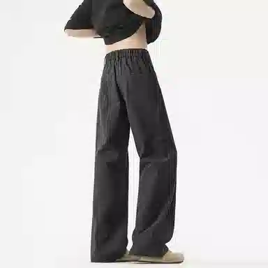 绘承 美式潮流舒适高街基础款宽松百搭直筒工装多口袋垂感休闲裤 男女同款