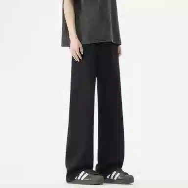 绘承 美式潮流舒适高街基础款宽松百搭直筒工装多口袋垂感休闲裤 男女同款