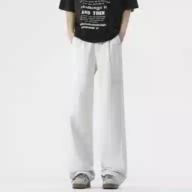 绘承 美式潮流舒适高街基础款宽松百搭直筒工装多口袋垂感休闲裤 男女同款