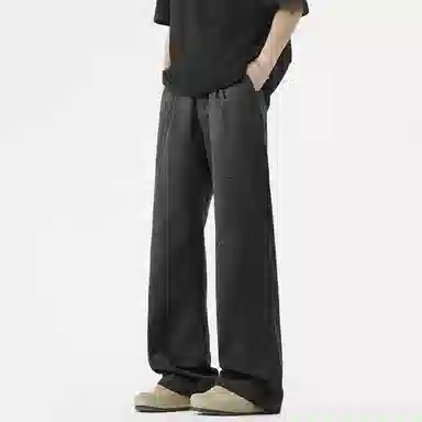 绘承 美式潮流舒适高街基础款宽松百搭直筒工装多口袋垂感休闲裤 男女同款