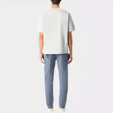 Stone Island Patch Crew Neck T-Shirt Gray White