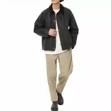 Barbour Waxed Short Jacket Green