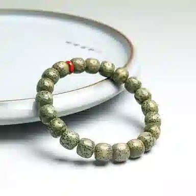 木盛缘 【顺丰包邮天官赐福】阴皮高密原生态石玉料蛇年招财绿幽灵佛珠平步青云金榜题名财源滚滚#好运 星月菩提 手串 男女同款情侣款