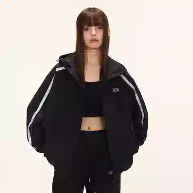 ER Reflective Hoodie Jacket Black