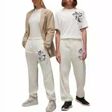 Y-3 adidas Elastic Waist Loose Pants White