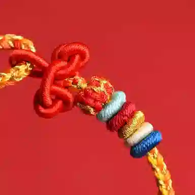 谧月珠宝 文昌结莲花结五行圆满结 小众设计高级感精致轻奢百搭学业上岸逢考必过 好运 新疆长绒棉绳 手绳 男女同款情侣款