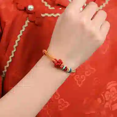 谧月珠宝 文昌结莲花结五行圆满结 小众设计高级感精致轻奢百搭学业上岸逢考必过 好运 新疆长绒棉绳 手绳 男女同款情侣款