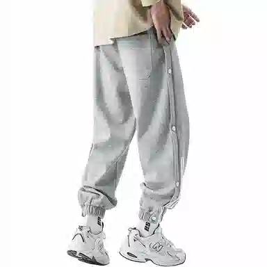 杜克恩 美式重磅排扣宽松休闲裤 男款