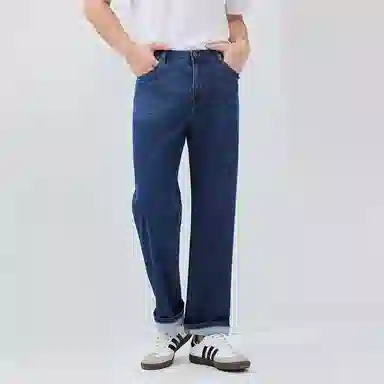 佐丹奴 凉感舒适百搭简约中腰牛仔裤 男款