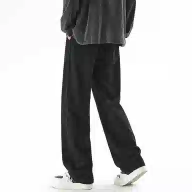 【dme】 基础款时尚舒适中腰休闲复古宽松百搭直筒牛仔裤 男女同款