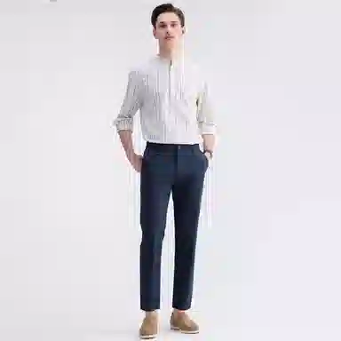 佐丹奴 中腰梭织九分裤休闲裤 男款