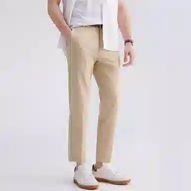 佐丹奴 中腰梭织九分裤休闲裤 男款