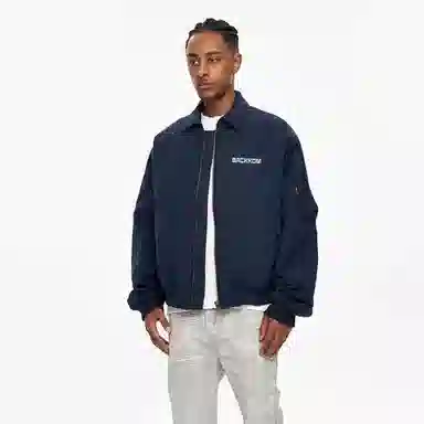 大卫贝肯 美式高街复古简约基础款字母印花时尚百搭宽松柔软舒适户外出行防风保暖休闲夹克 男女同款