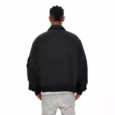 大卫贝肯 美式高街复古简约基础款字母印花时尚百搭宽松柔软舒适户外出行防风保暖休闲夹克 男女同款