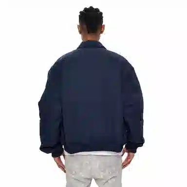 大卫贝肯 美式高街复古简约基础款字母印花时尚百搭宽松柔软舒适户外出行防风保暖休闲夹克 男女同款