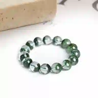 迎百宝  招财聚宝盆 好运  绿幽灵 轻奢高级感本命年转运珠气质优雅招财暴富日进斗金财源滚滚手饰 男女同款情侣款