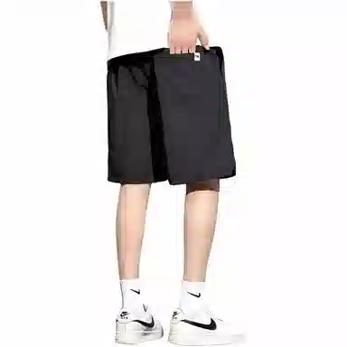 恒源祥 冰丝速干薄款中裤五分跑步休闲短裤 男女同款