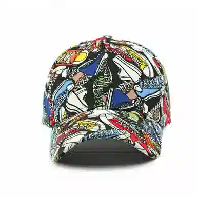 尚先生 高级印花帽子 棉 鸭舌帽 男女同款情侣款