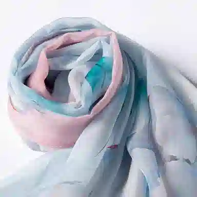 恒源祥 实用绑包数码喷绘 桑蚕丝 丝巾 女款