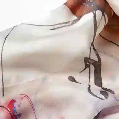 恒源祥 实用绑包数码喷绘 桑蚕丝 丝巾 女款