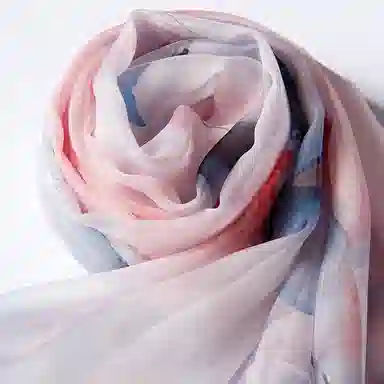 恒源祥 实用绑包数码喷绘 桑蚕丝 丝巾 女款