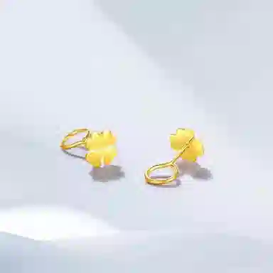 希遇 幸运四叶草睡觉免摘养耳洞防过敏浪漫轻奢高级感小清新璀璨闪耀精致恋爱告白爱情美满 合金 耳钉 男女同款情侣款