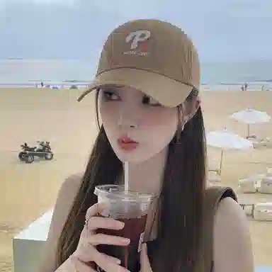 杨同学 【运动防晒推荐】 速干 刺绣  大头围 显脸小 弯檐 聚酯纤维 鸭舌帽 女款