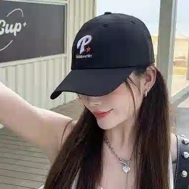 杨同学 【运动防晒推荐】 速干 刺绣  大头围 显脸小 弯檐 聚酯纤维 鸭舌帽 女款